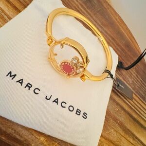 MARC JACOBS Floating Charms Hinge Cuff Bracelet‎ with Dust Bag NWT